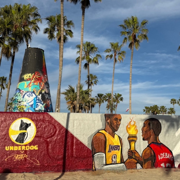 九游APP下载-81分先生和83分先生的传承？洛杉矶当地壁画致敬科比&amp;阿德巴约