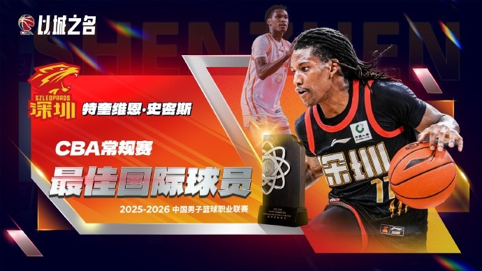 九游游戏-CBA最佳国际球员得票：史密斯915分断层当选 力压青岛双外援
